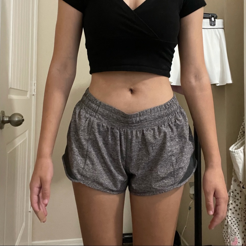 grey lululemon shorts